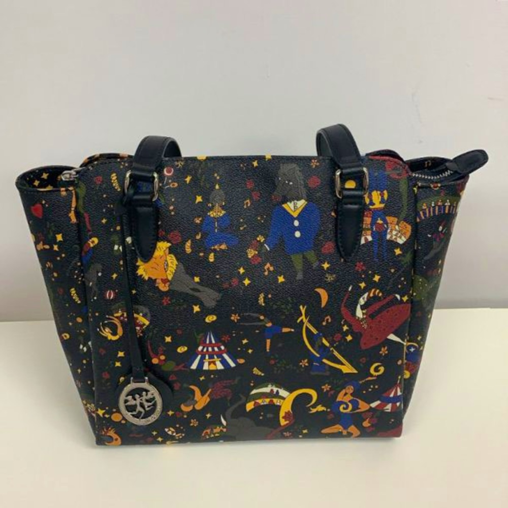 PIERO GUIDI MAGIC CIRCUS - BLACK - LARGE TOTE
